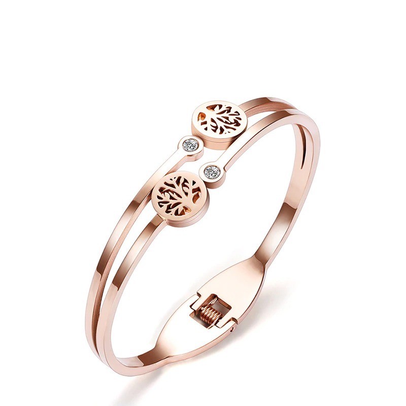 Elegant bracelet - with crystals / tree of life patternBracelets