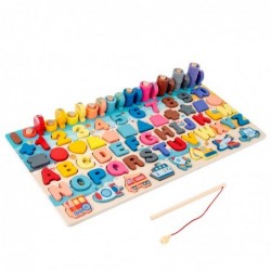 Montessori wooden toys - math / alphabet / counting / geometry - educational toyEducational