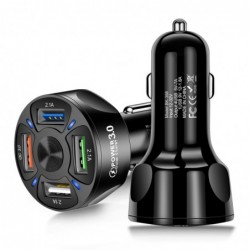 Car phone charger - quick charge 3.0 - 18W - with 2 - 3 - 4 USB portsInterior accessories