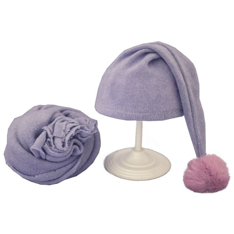 Sleeping hat for newborns - with wrap - baby photography accessoriesHats & caps