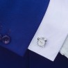 Alarm clock shaped cufflinks - stainless steelCufflinks