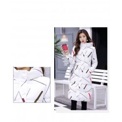 Warm / long down winter jacket with hood and zipperJackets