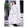 Warm / long down winter jacket with hood and zipperJackets