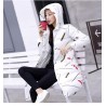 Warm / long down winter jacket with hood and zipperJackets