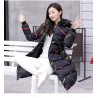 Warm / long down winter jacket with hood and zipperJackets