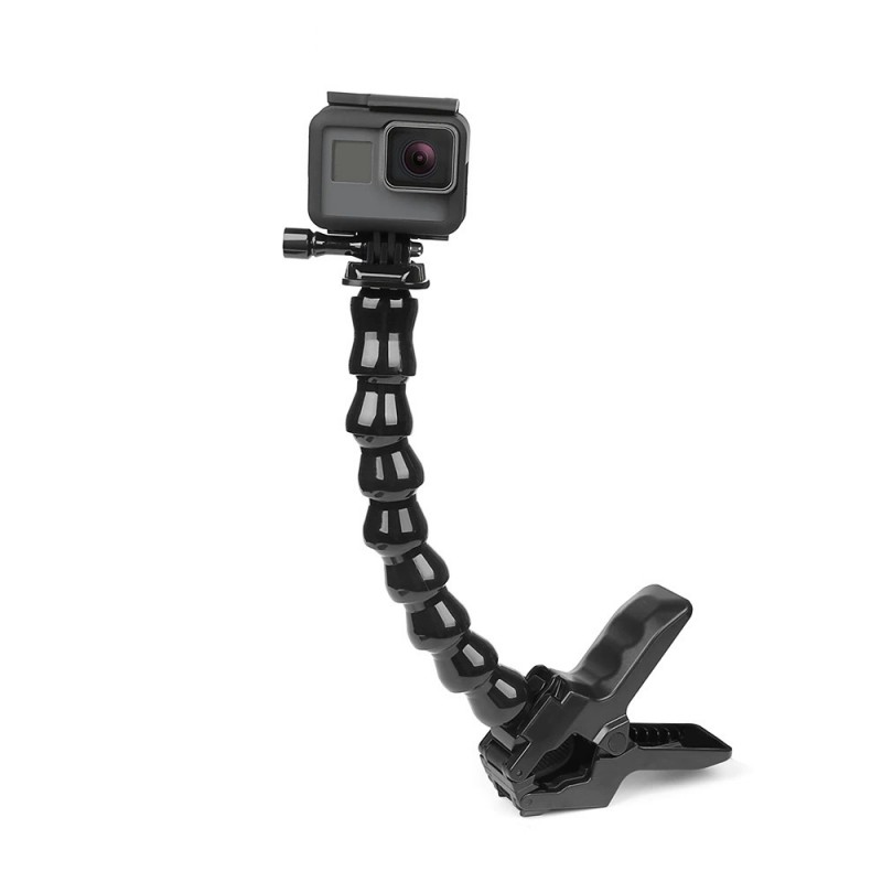 Jaws flex clamp mount - with flexible adjustable gooseneck - for GoPro Hero - Sjcam Yi 4KMounts