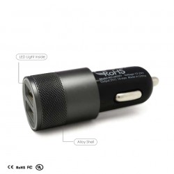Universal phone car charger - dual USB - fast chargingInterior accessories