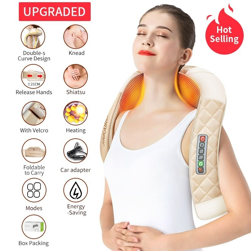 Electric massager - U-shaped pillow - infrared heating - full body massageMassage