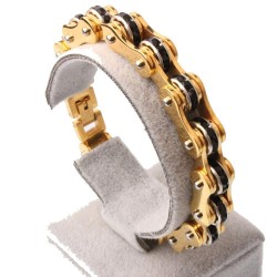 Motorcycle chain - bracelet - with crystals - unisexBracelets