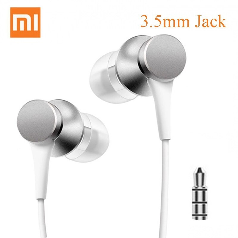 Original Xiaomi Piston 3 Mi Fresh - in-ear earphones - with mic - 3.5mm - USB type-CEar- & Headphones