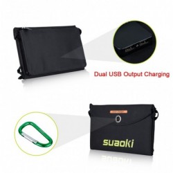 Solar panel - battery charger - foldable - waterproof - dual 5V/2.1A USB - 25WChargers
