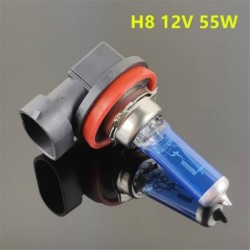 Car halogen bulb - super white - H1 / H3 / H4 / H7 / H8 - 55W / 100WHalogen lights