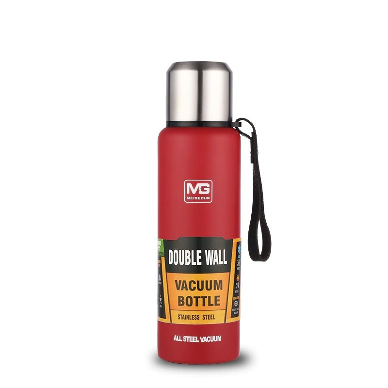 Vacuum thermos - with strap / bag - double wall - stainless steel - 500ml - 750ml - 1000ml - 1500mlThermos bottles