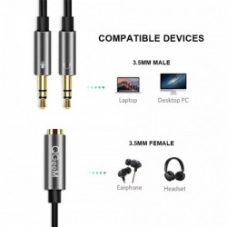 AUX cable Y - audio splitter - 3.5mm - female to 2 maleSplitters