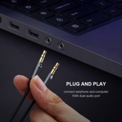 AUX cable Y - audio splitter - 3.5mm - female to 2 maleSplitters