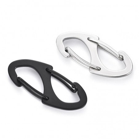 8-shaped carabiner clip - hiking - rock climbing - campingSurvival tools
