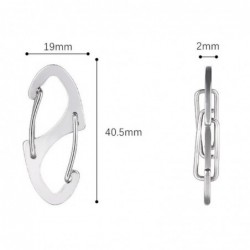 8-shaped carabiner clip - hiking - rock climbing - campingSurvival tools