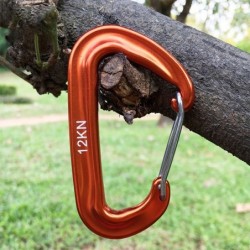 12KN climbing carabiner - with safety lock - climbing equipmentOutdoor & Camping