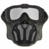 Tactical full face mask - with lenses / anti-fog fan - adjustable strap - airsoft - motocross / paintballMilitary