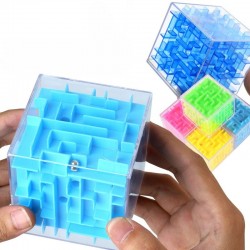 3D maze magic cube - transparent - six-sided puzzle cube - educational toyEducational