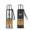 Vacuum thermos - with strap / bag - double wall - stainless steel - 500ml - 750ml - 1000ml - 1500mlThermos bottles