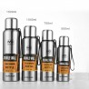 Vacuum thermos - with strap / bag - double wall - stainless steel - 500ml - 750ml - 1000ml - 1500mlThermos bottles