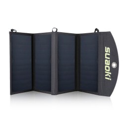 Solar panel - battery charger - foldable - waterproof - dual 5V/2.1A USB - 25WChargers