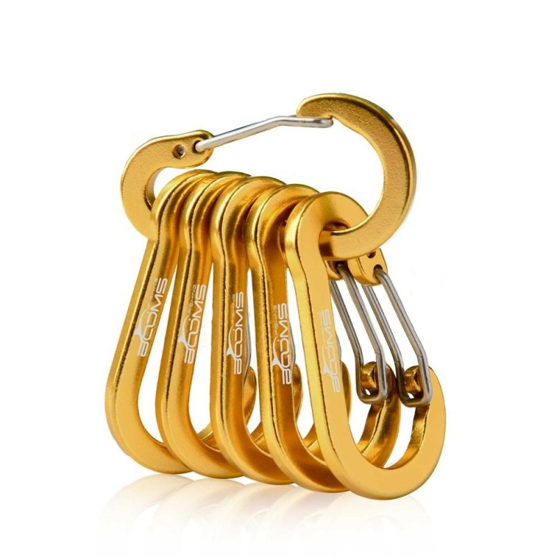Carabiner clip - lock buckle hook - for fishing / hiking / camping - 6 piecesTools