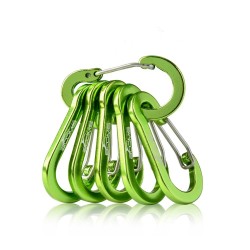 Carabiner clip - lock buckle hook - for fishing / hiking / camping - 6 piecesTools