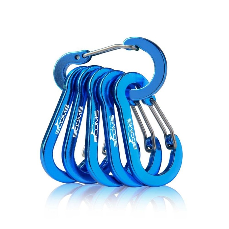 Carabiner clip - lock buckle hook - for fishing / hiking / camping - 6 piecesTools