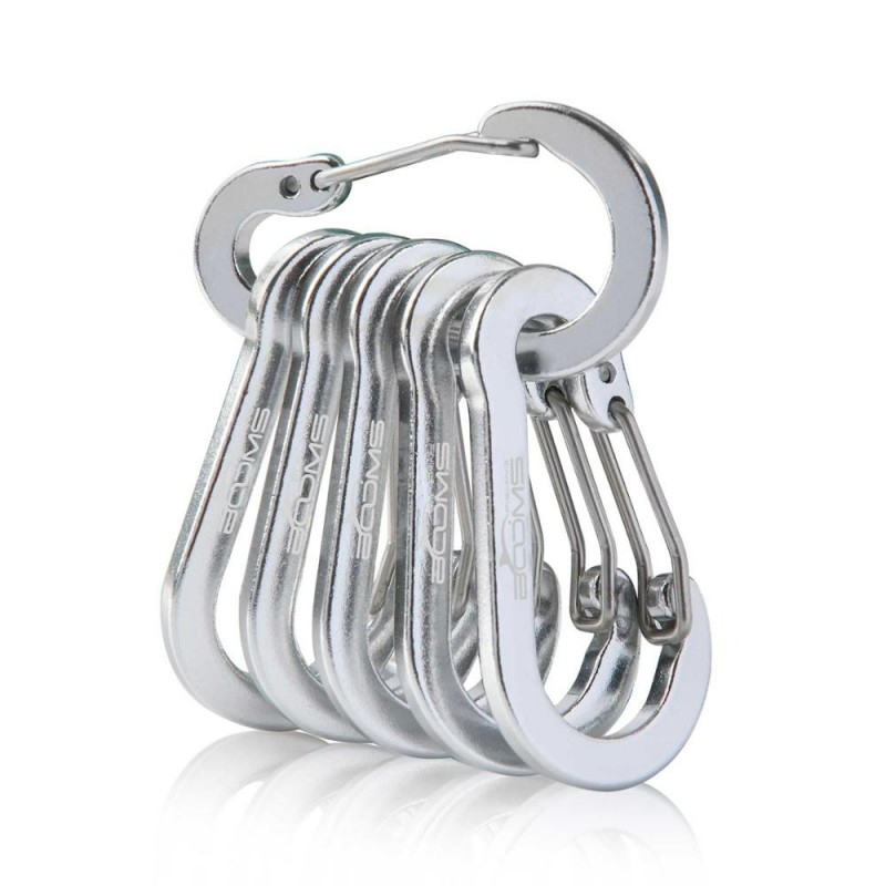Carabiner clip - lock buckle hook - for fishing / hiking / camping - 6 piecesTools