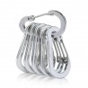 Carabiner clip - lock buckle hook - for fishing / hiking / camping - 6 piecesTools