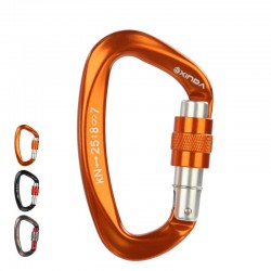 Carabiner - safety screw buckle - for climbing - camping - hiking - 25kN - 1 piece / 2 pieces / 5 piecesSurvival tools