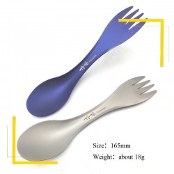 Titanium spoon / fork - ultralight - for camping / picnicSurvival tools