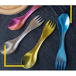 Titanium spoon / fork - ultralight - for camping / picnicSurvival tools
