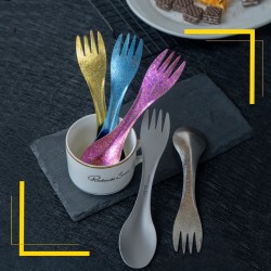Titanium spoon / fork - ultralight - for camping / picnicSurvival tools