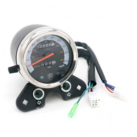 Dual motorcycle speedometer - universal - with LED indicatorInstruments