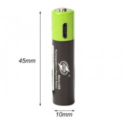 Lithium AAA batteries - USB rechargeable - quick charging - 1.5V - 600mAh - 2 / 4 piecesBattery & Chargers