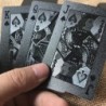 Poker playing cards - black / gold / US dollar pattern - waterproofPuzzles & Games