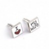 "I Love My Wife" - square cufflinksCufflinks