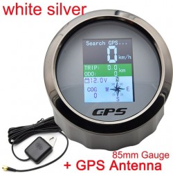 Universal speedometer - 85mm gauge - waterproof - TFT screen - with GPS antenna - for boats / motorcyclesInstruments