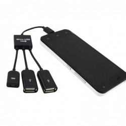 4 in 1 cable - adapter - micro USB / HUB / OTG - male to female - multifunctionalCables