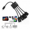 4 in 1 cable - adapter - micro USB / HUB / OTG - male to female - multifunctionalCables
