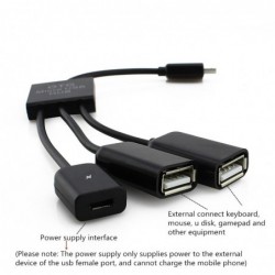 4 in 1 - micro 2.0 USB charging cable - Host - Hub - OTG - 4-ports splitterSplitters