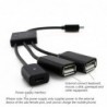 4 in 1 - micro 2.0 USB charging cable - Host - Hub - OTG - 4-ports splitterSplitters