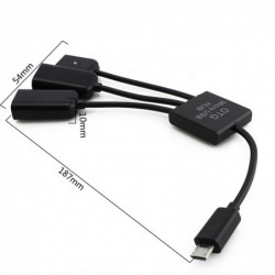 4 in 1 - micro 2.0 USB charging cable - Host - Hub - OTG - 4-ports splitterSplitters