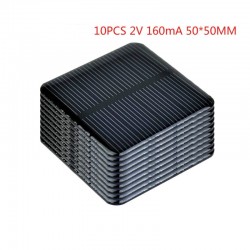 Solar panel - for charging Smartphones / batteries - 2V - 160mA - 50 * 50mm - 10 piecesSolar panels