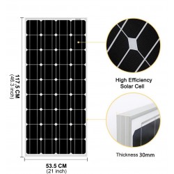 Glass solar panel - waterproof - 1 / 2 piecesSolar panels