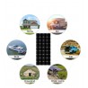 Glass solar panel - waterproof - 1 / 2 piecesSolar panels