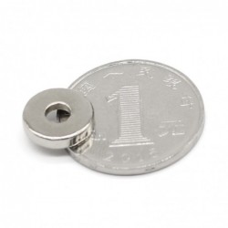 N35 - neodymium magnet - round disc - 12 * 3mm - with 4mm hole - 10 - 50 piecesN35